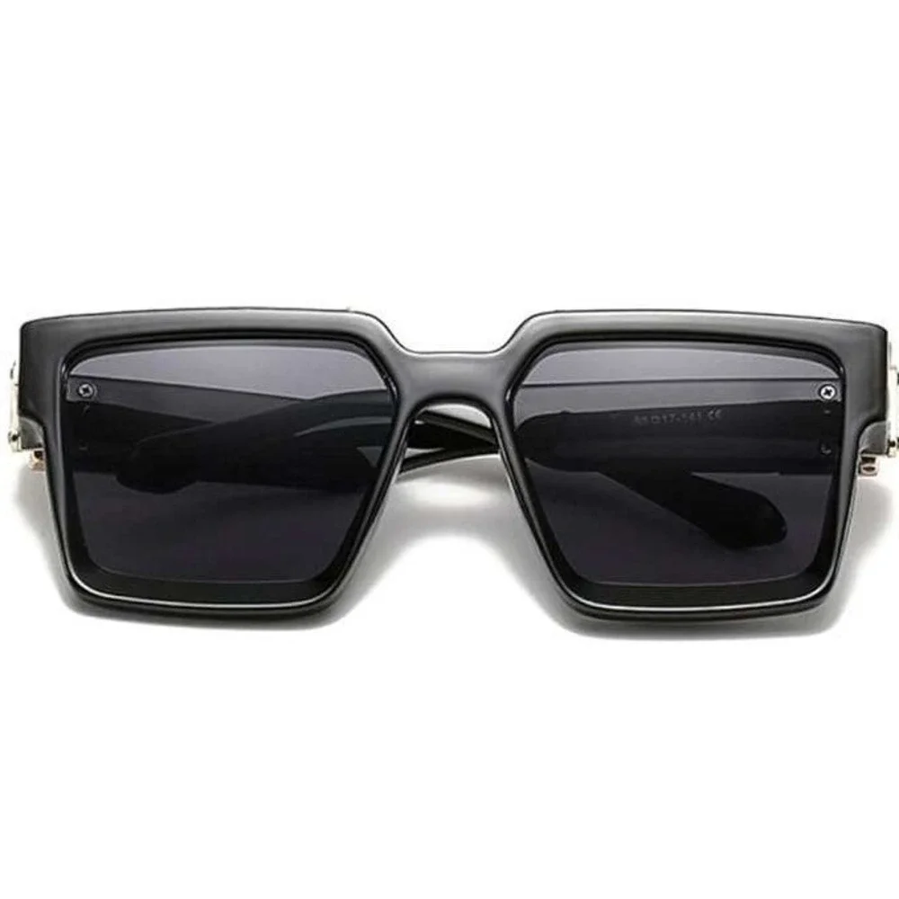 Designer Shield Sunglasses Black Lens Fashion Outdoor Driving Hip Hop Lentes New